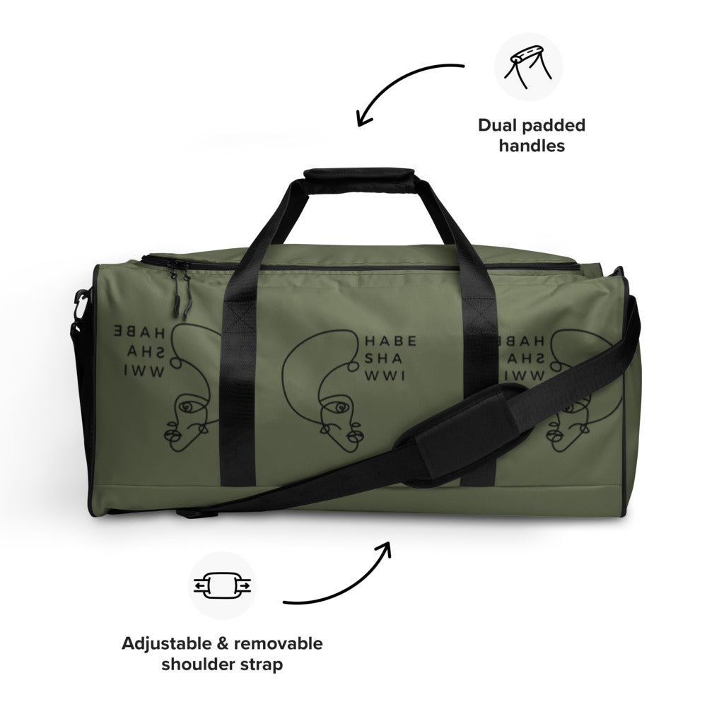 Habesha Duffle bag- Navy Green | Habesha Products | Habeshawwi