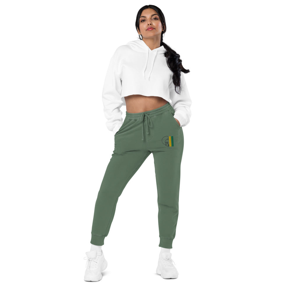 Habeshawwi Peace & Love Unisex pigment dyed sweatpants