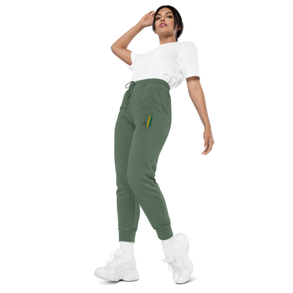 Habeshawwi Peace & Love Unisex pigment dyed sweatpants