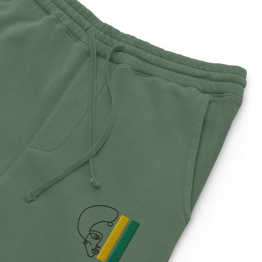Habeshawwi Peace & Love Unisex pigment dyed sweatpants