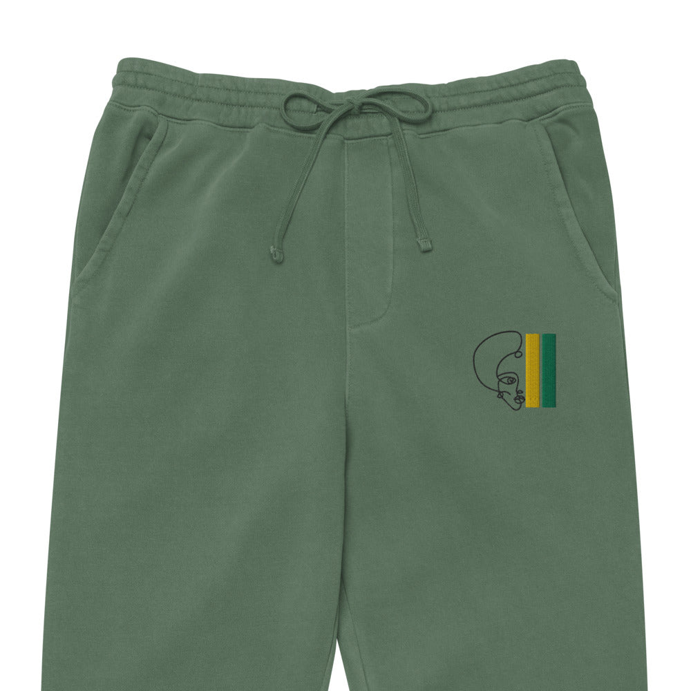 Habeshawwi Peace & Love Unisex pigment dyed sweatpants