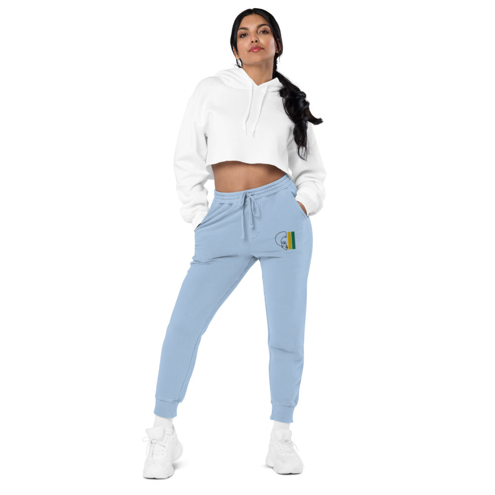 Habeshawwi Peace & Love Unisex pigment dyed sweatpants