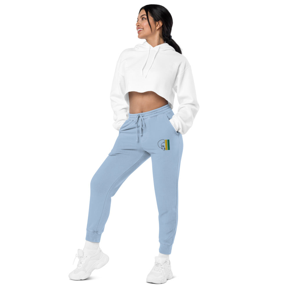 Habeshawwi Peace & Love Unisex pigment dyed sweatpants