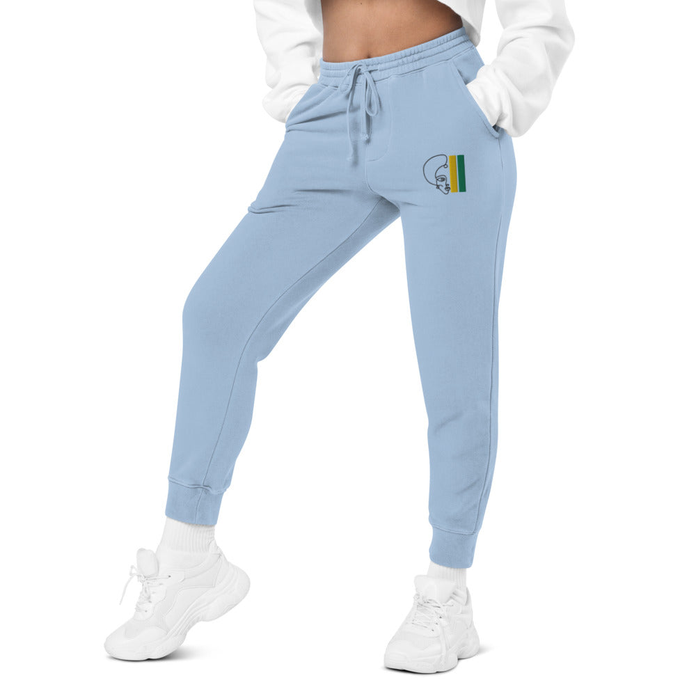 Habeshawwi Peace & Love Unisex pigment dyed sweatpants