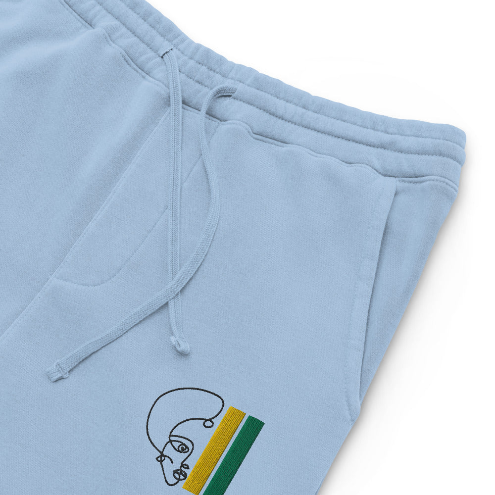 Habeshawwi Peace & Love Unisex pigment dyed sweatpants