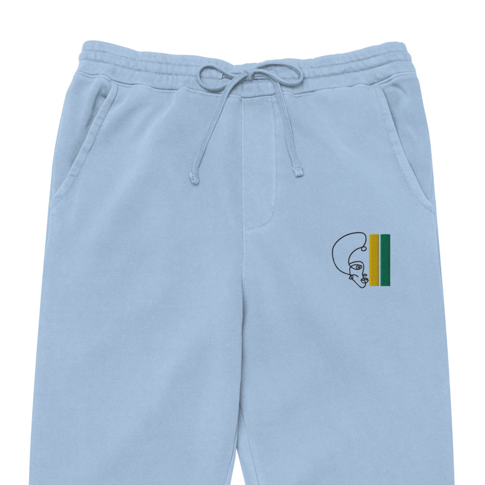 Habeshawwi Peace & Love Unisex pigment dyed sweatpants