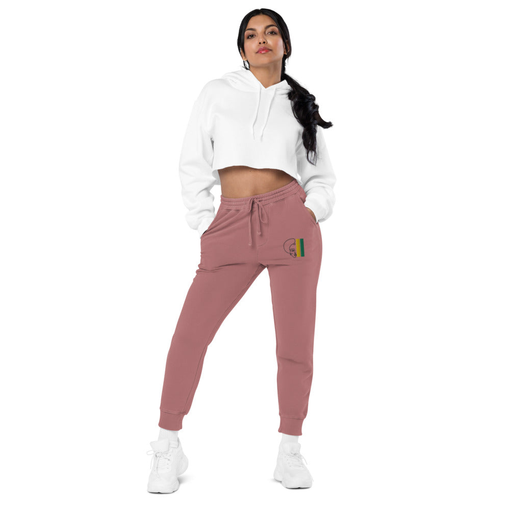Habeshawwi Peace & Love Unisex pigment dyed sweatpants
