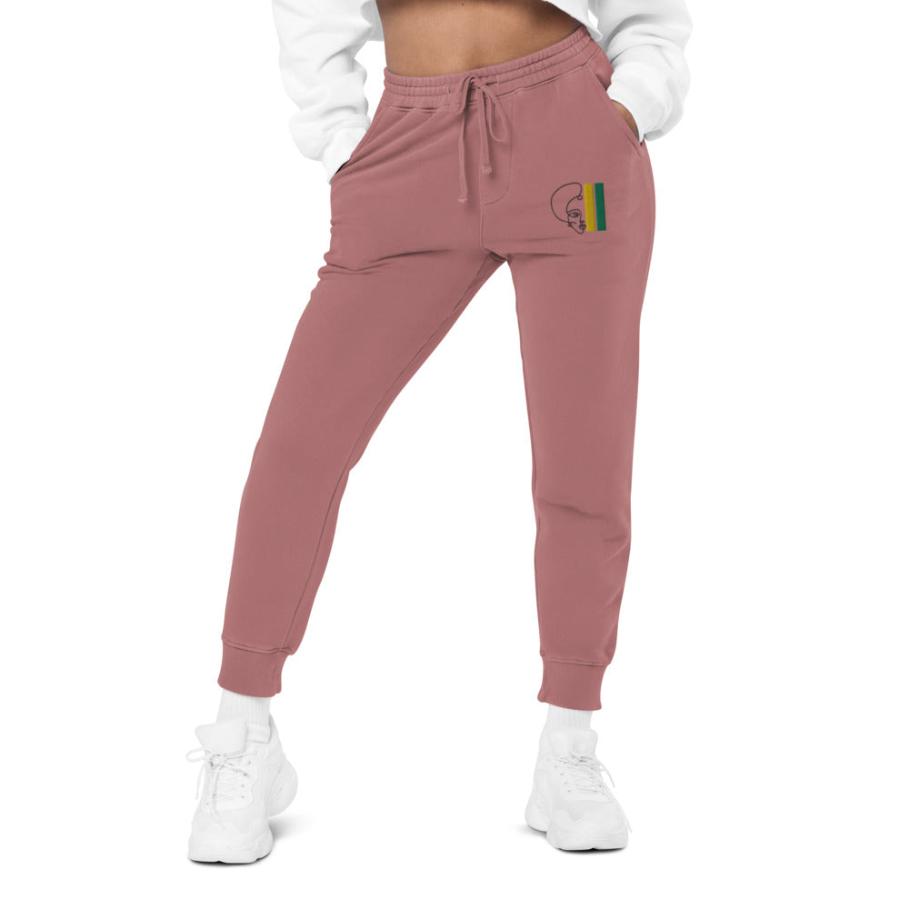 Habeshawwi Peace & Love Unisex pigment dyed sweatpants