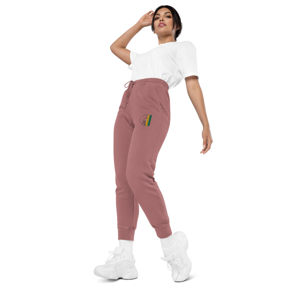 Habeshawwi Peace & Love Unisex pigment dyed sweatpants