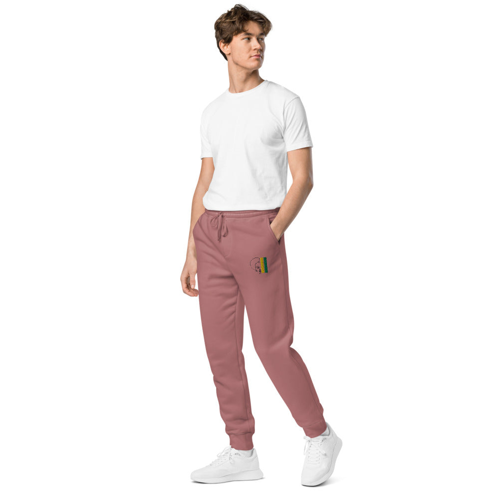 Habeshawwi Peace & Love Unisex pigment dyed sweatpants