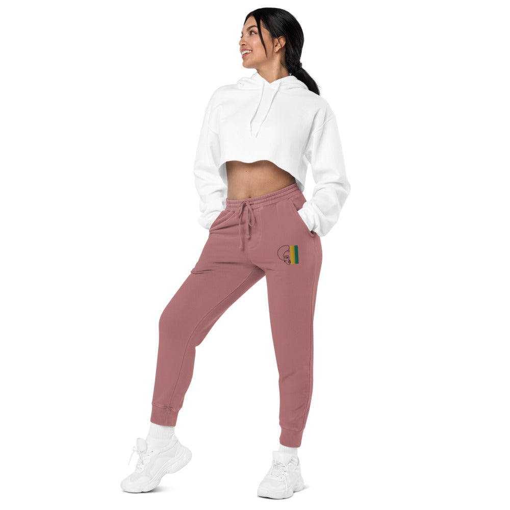Habeshawwi Peace & Love Unisex pigment dyed sweatpants