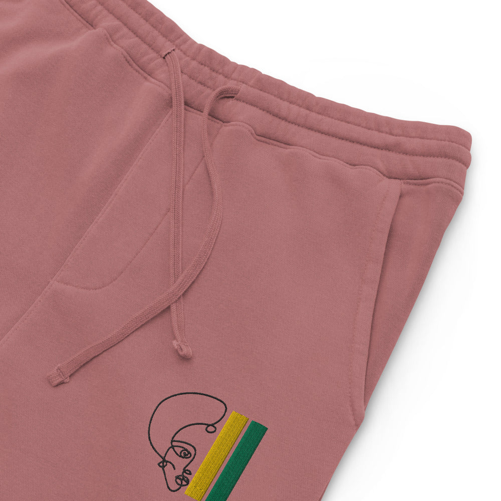 Habeshawwi Peace & Love Unisex pigment dyed sweatpants