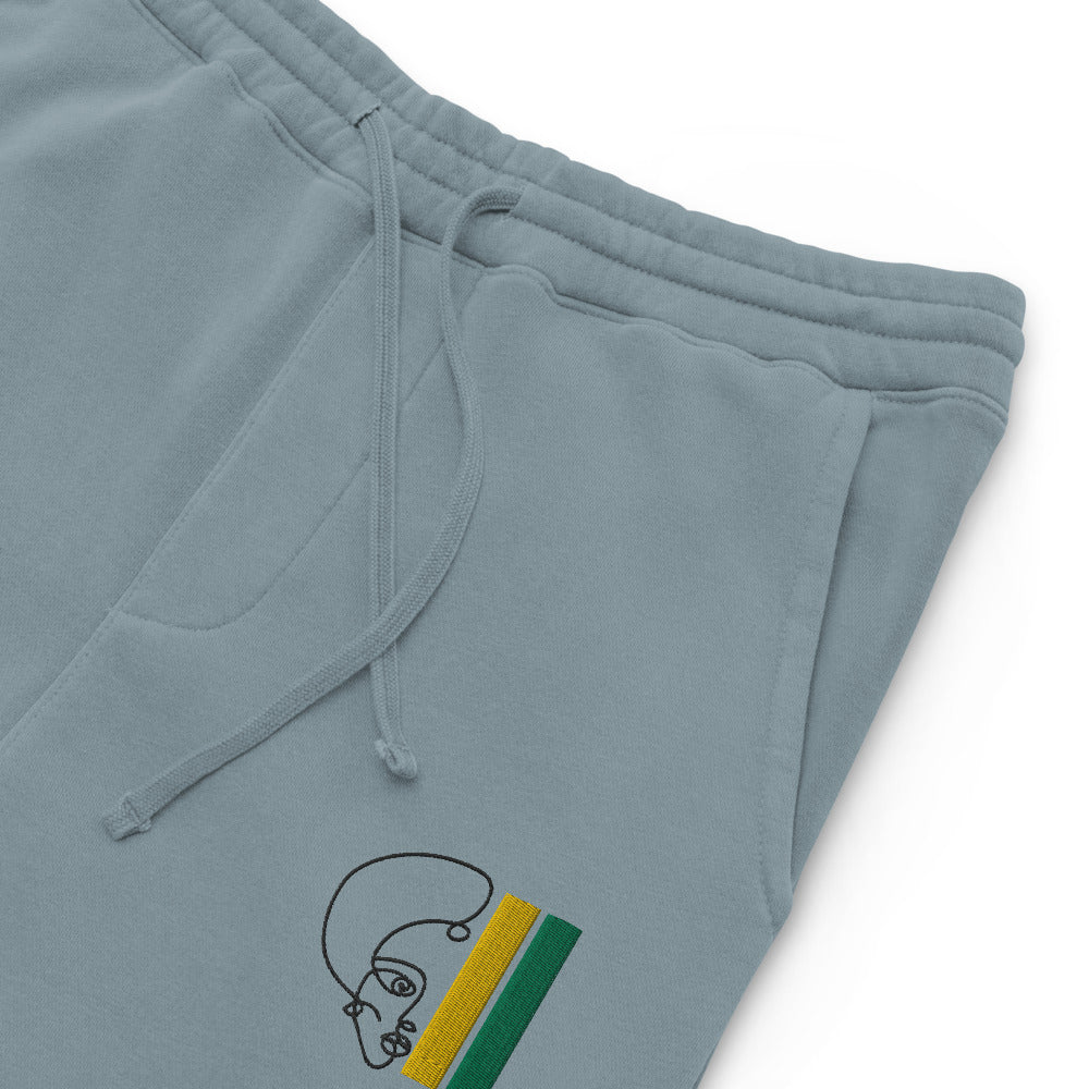 Habeshawwi Peace & Love Unisex pigment dyed sweatpants