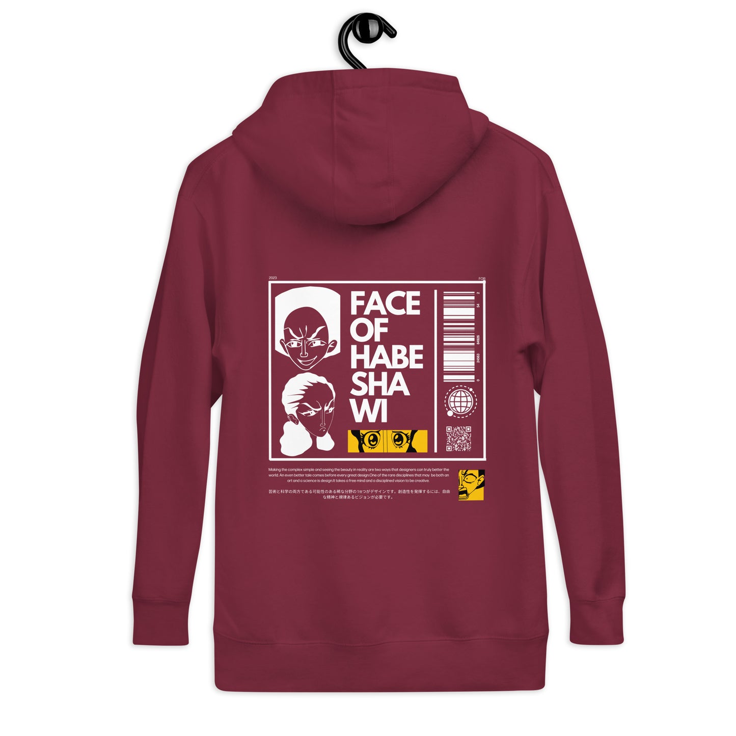 Face Of Habeshawwi Unisex Dark Color Hoodie