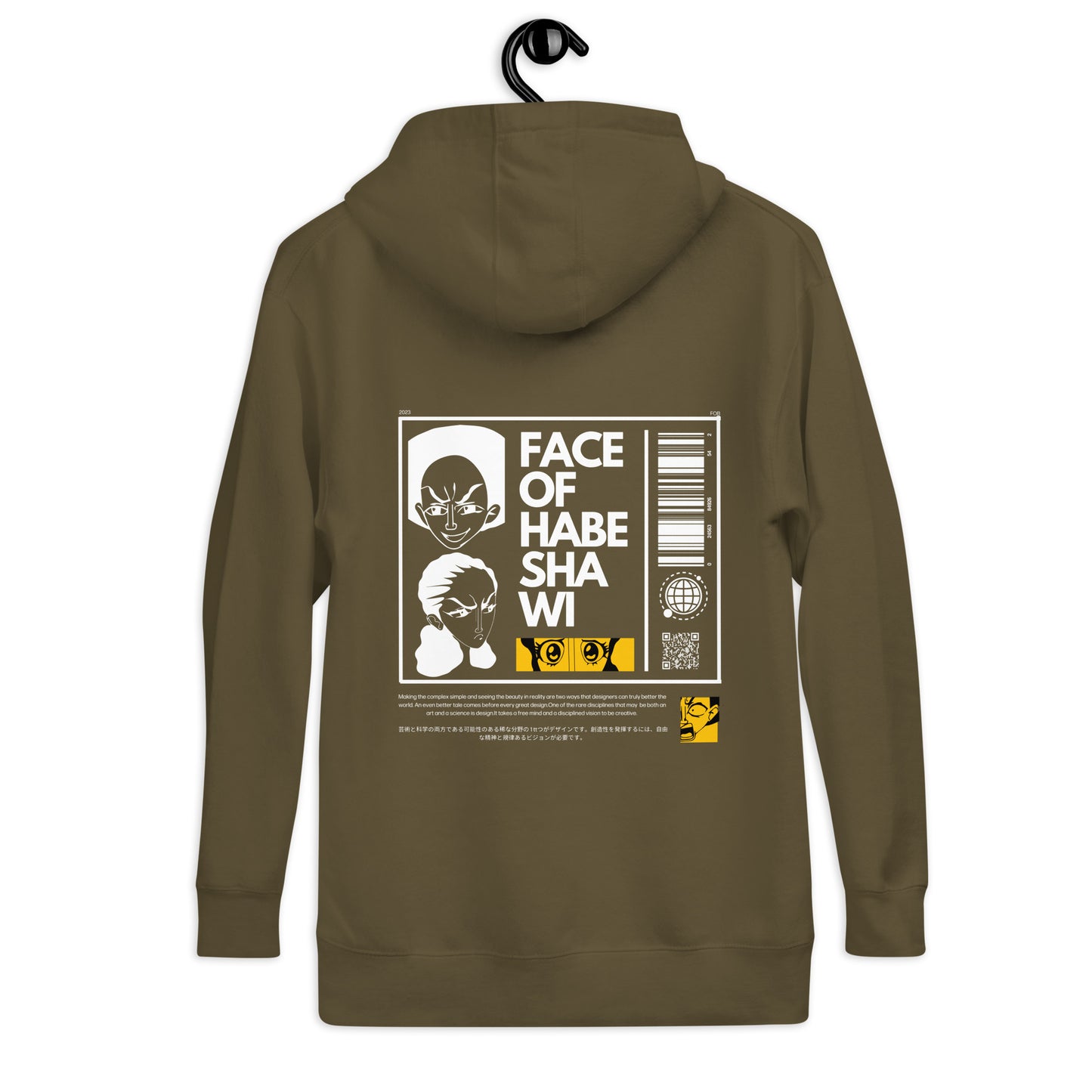 Face Of Habeshawwi Unisex Dark Color Hoodie