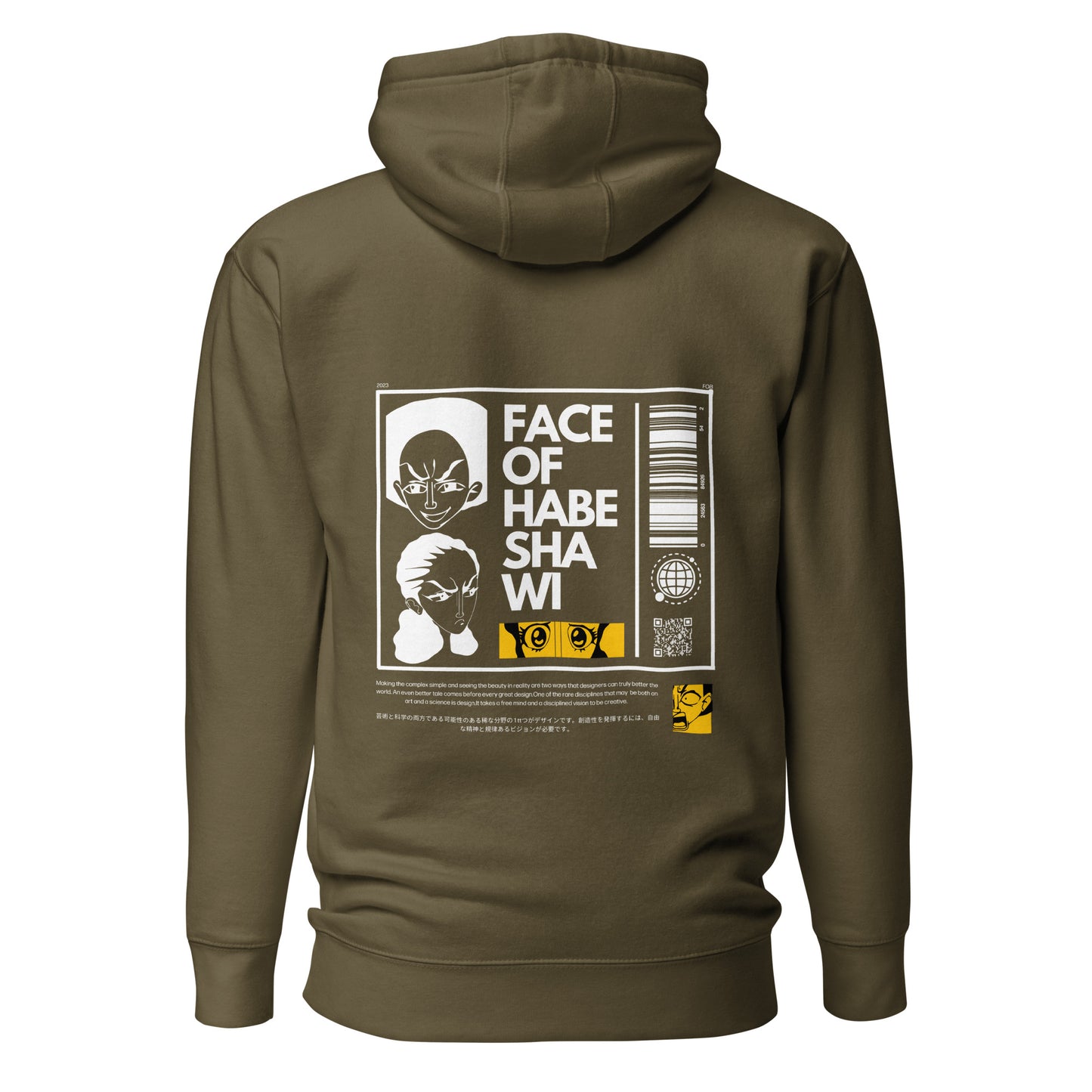 Face Of Habeshawwi Unisex Dark Color Hoodie