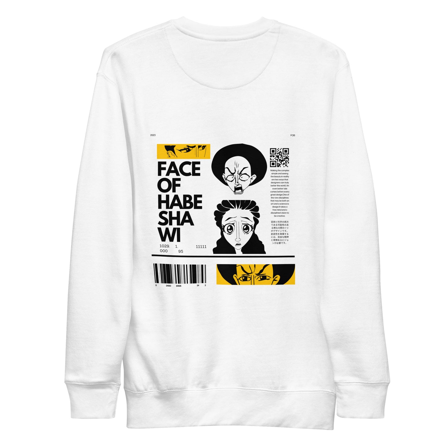 Face Of Habeshawwi Unisex Light Color Sweatshirt