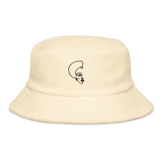 Habeshawwi Unstructured Terry Cloth Bucket Hat