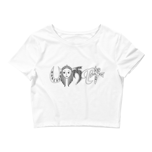 Habeshawwit Crop tops T-shits are summer’s trendiest garment - the crop top. This top is tight-fitting and hits just above the navel. Habesha Crop T-shirt | Habesha Clothing | Habeshawwi