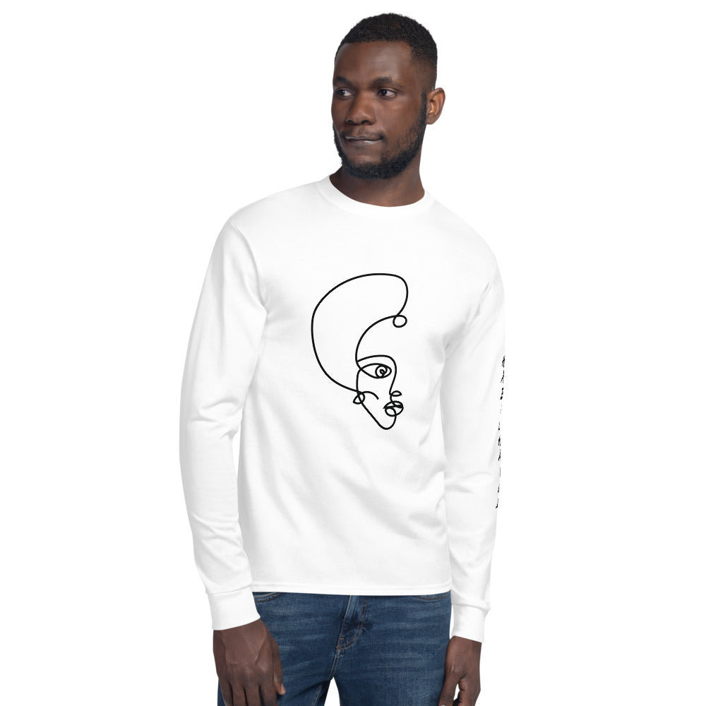 Face of Habesha + Champion Long Sleeve Shirt | Habeshawi Streetwear