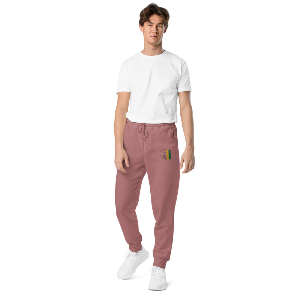 Habeshawwi Peace & Love Unisex pigment dyed sweatpants