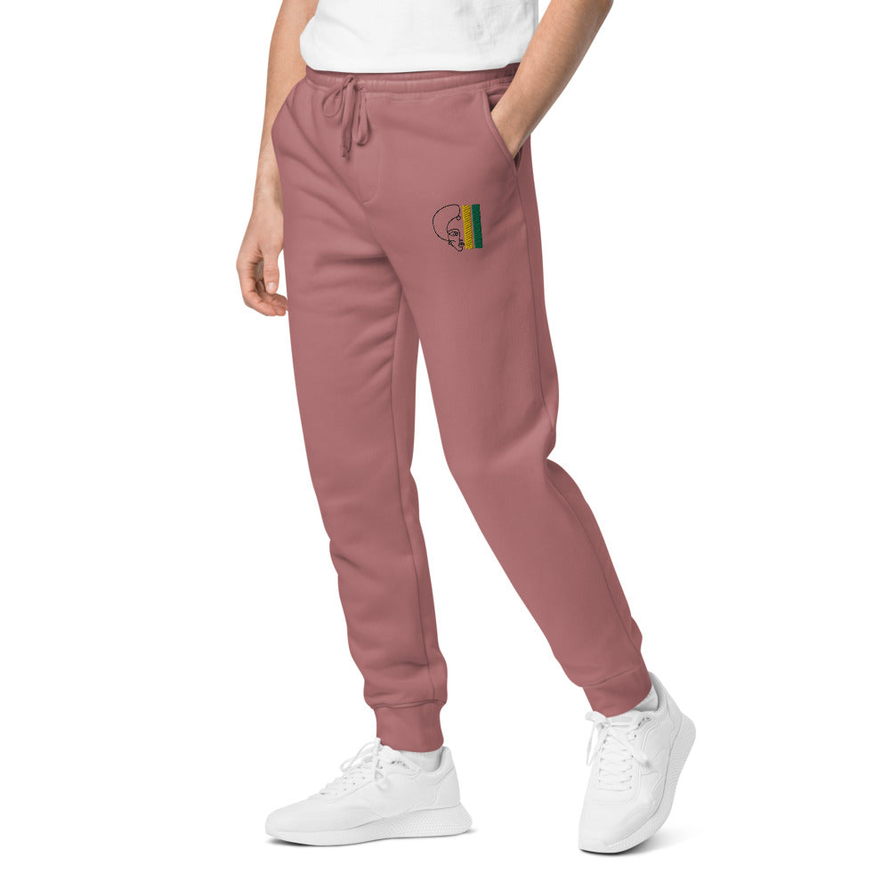 Habeshawwi Peace & Love Unisex pigment dyed sweatpants