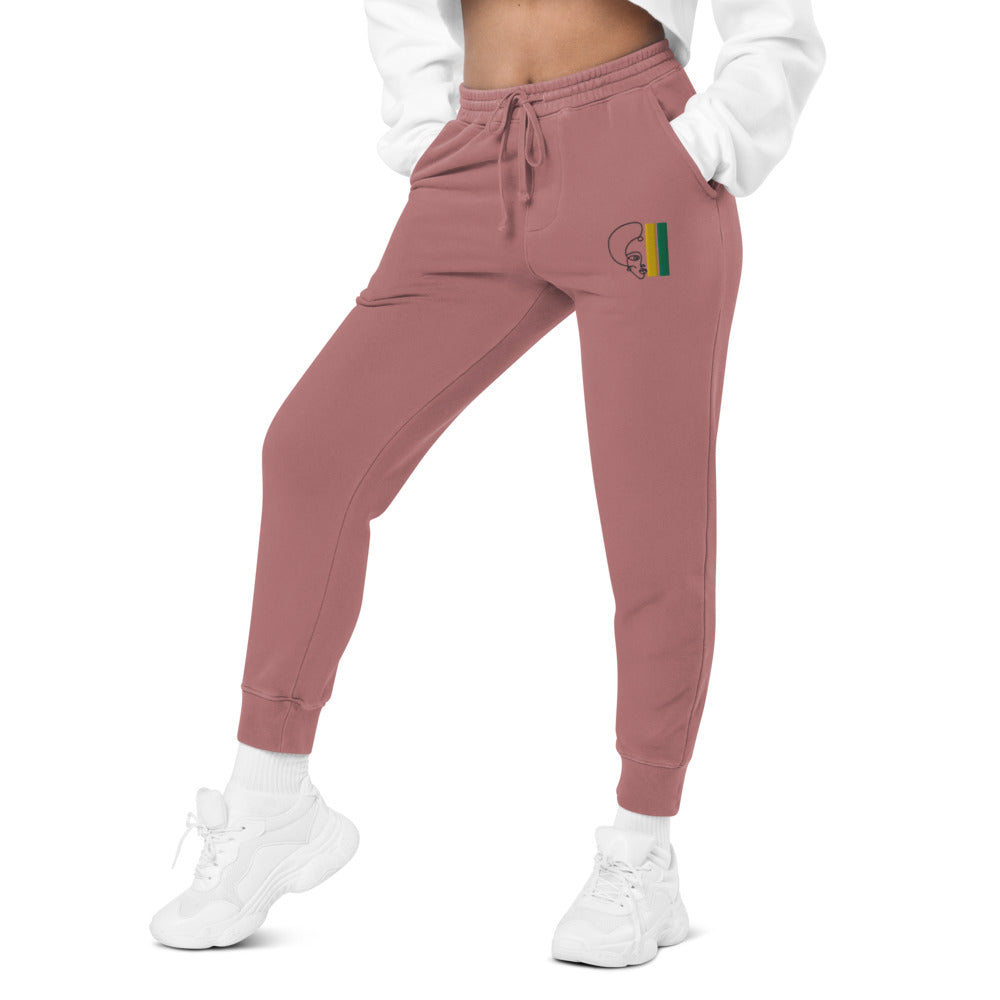 Habeshawwi Peace & Love Unisex pigment dyed sweatpants