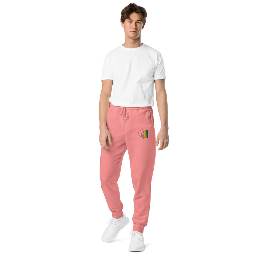 Habeshawwi Peace & Love Unisex pigment dyed sweatpants