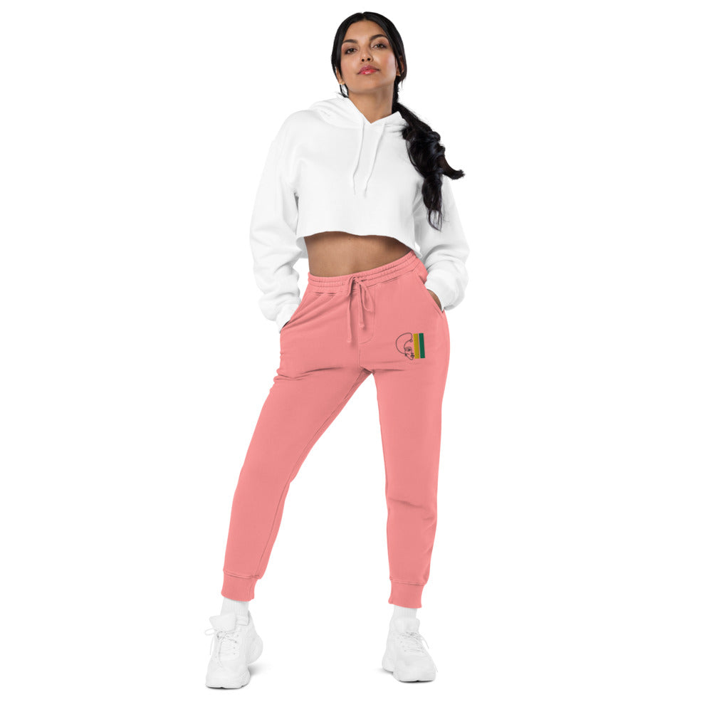 Habeshawwi Peace & Love Unisex pigment dyed sweatpants