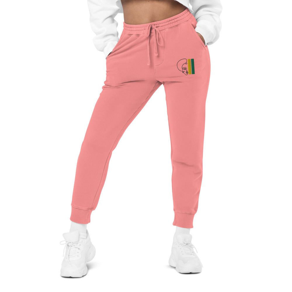 Habeshawwi Peace & Love Unisex pigment dyed sweatpants