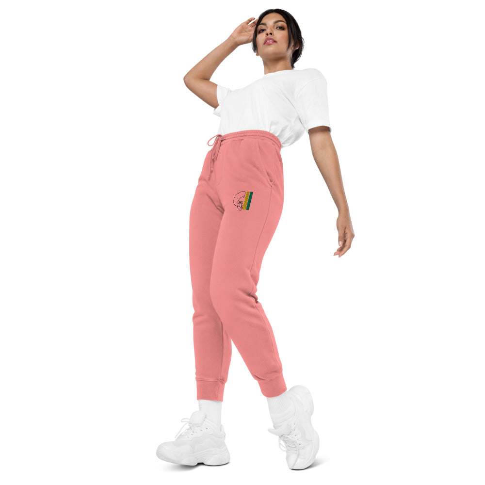 Habeshawwi Peace & Love Unisex pigment dyed sweatpants