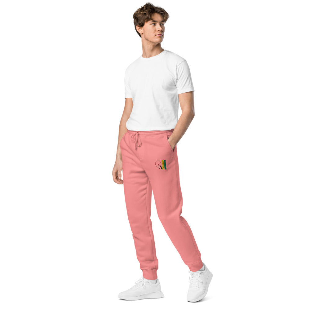 Habeshawwi Peace & Love Unisex pigment dyed sweatpants