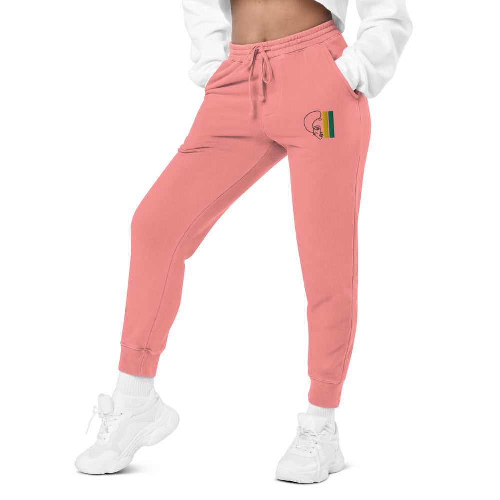 Habeshawwi Peace & Love Unisex pigment dyed sweatpants