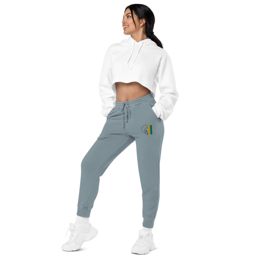 Habeshawwi Peace & Love Unisex pigment dyed sweatpants