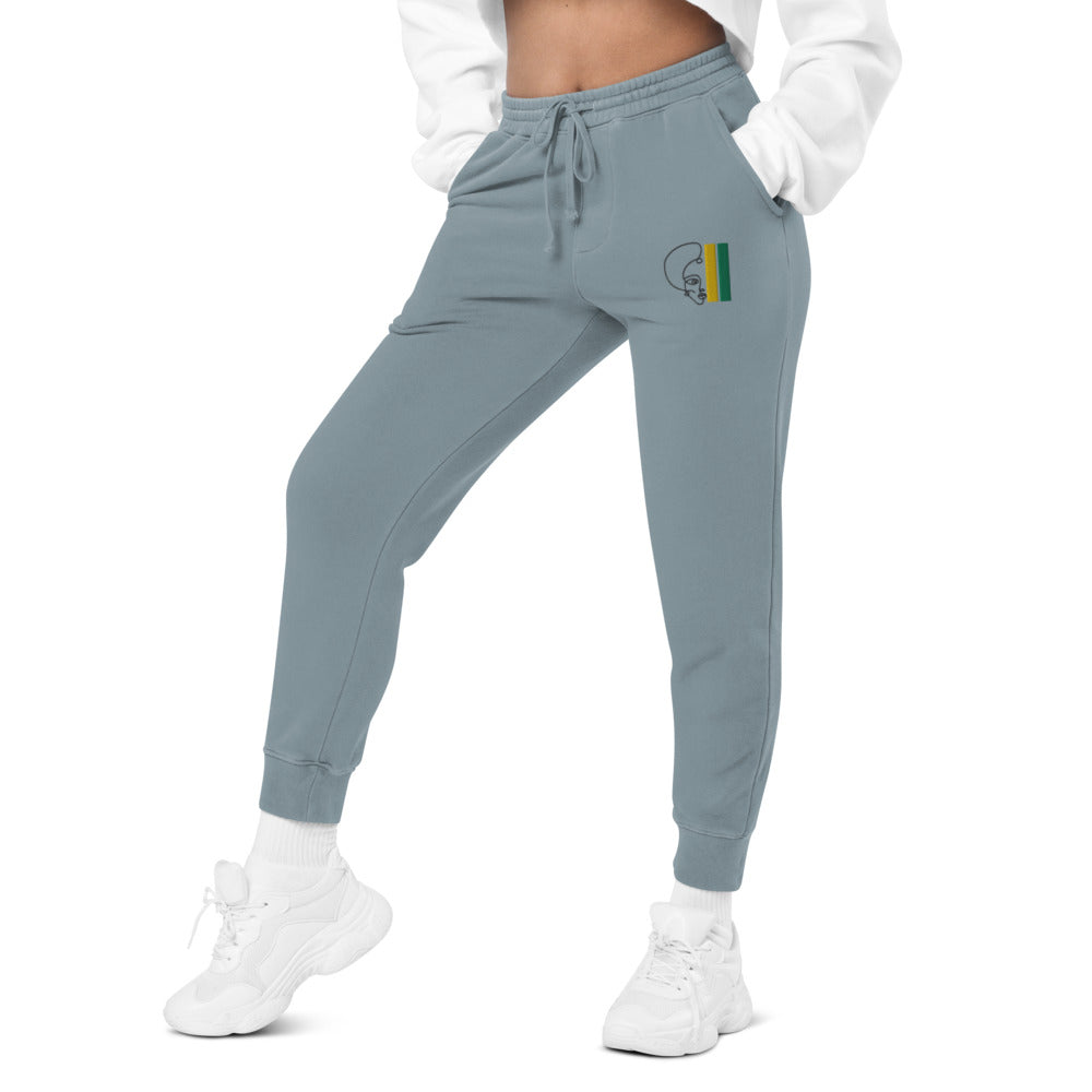 Habeshawwi Peace & Love Unisex pigment dyed sweatpants