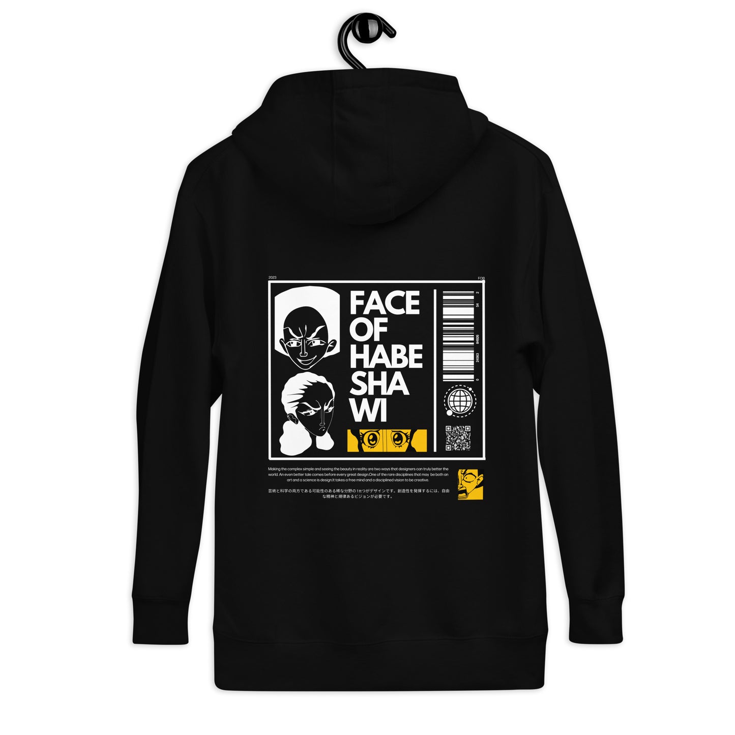 Face Of Habeshawwi Unisex Dark Color Hoodie