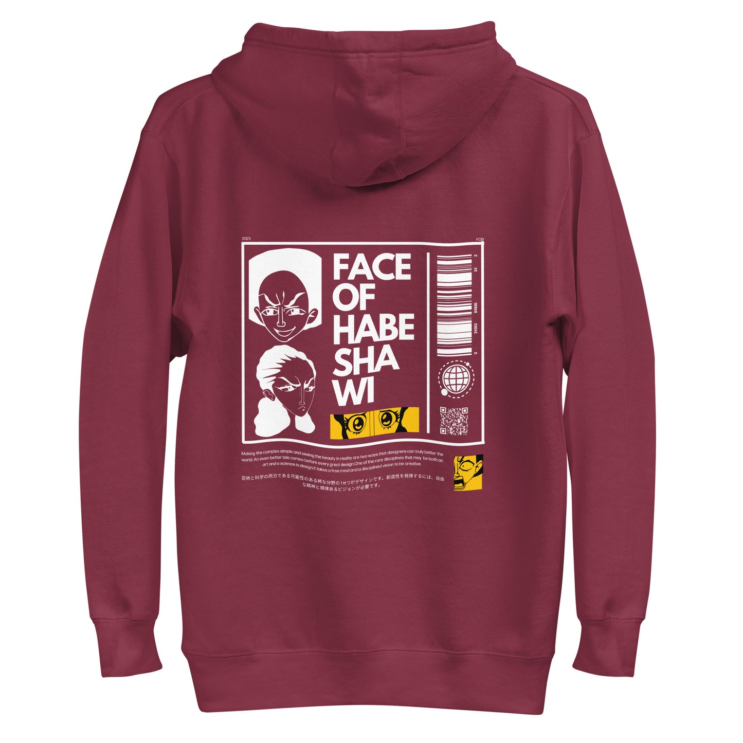 Face Of Habeshawwi Unisex Dark Color Hoodie