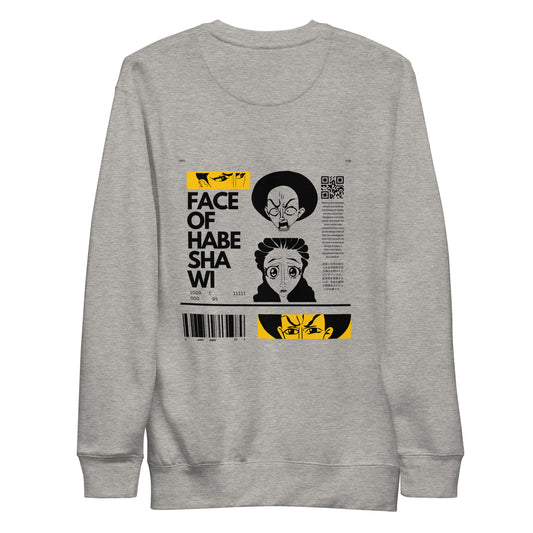 Face Of Habeshawwi Unisex Light Color Sweatshirt